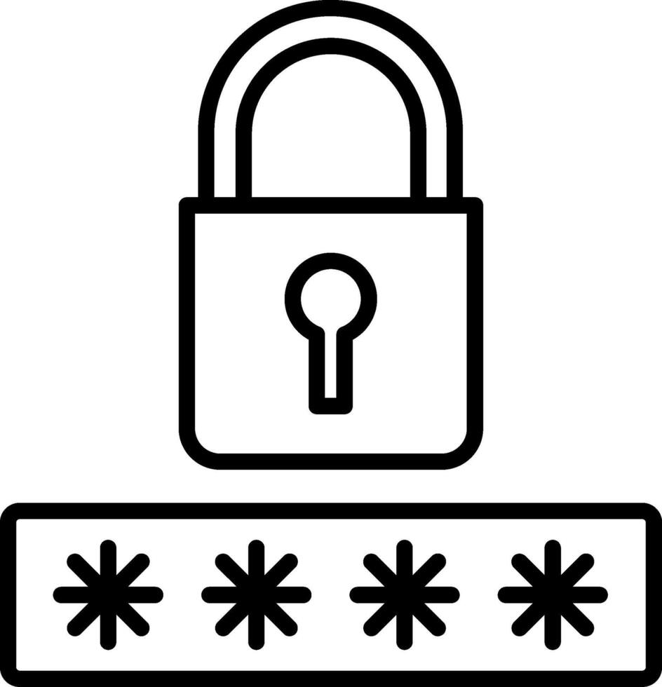 Locked Icon Design Symbol vector