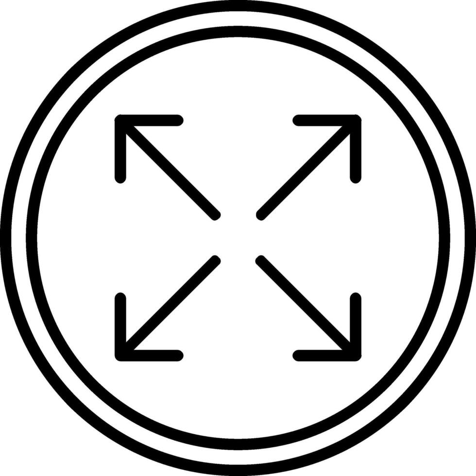 Resize Icon Design Symbol vector