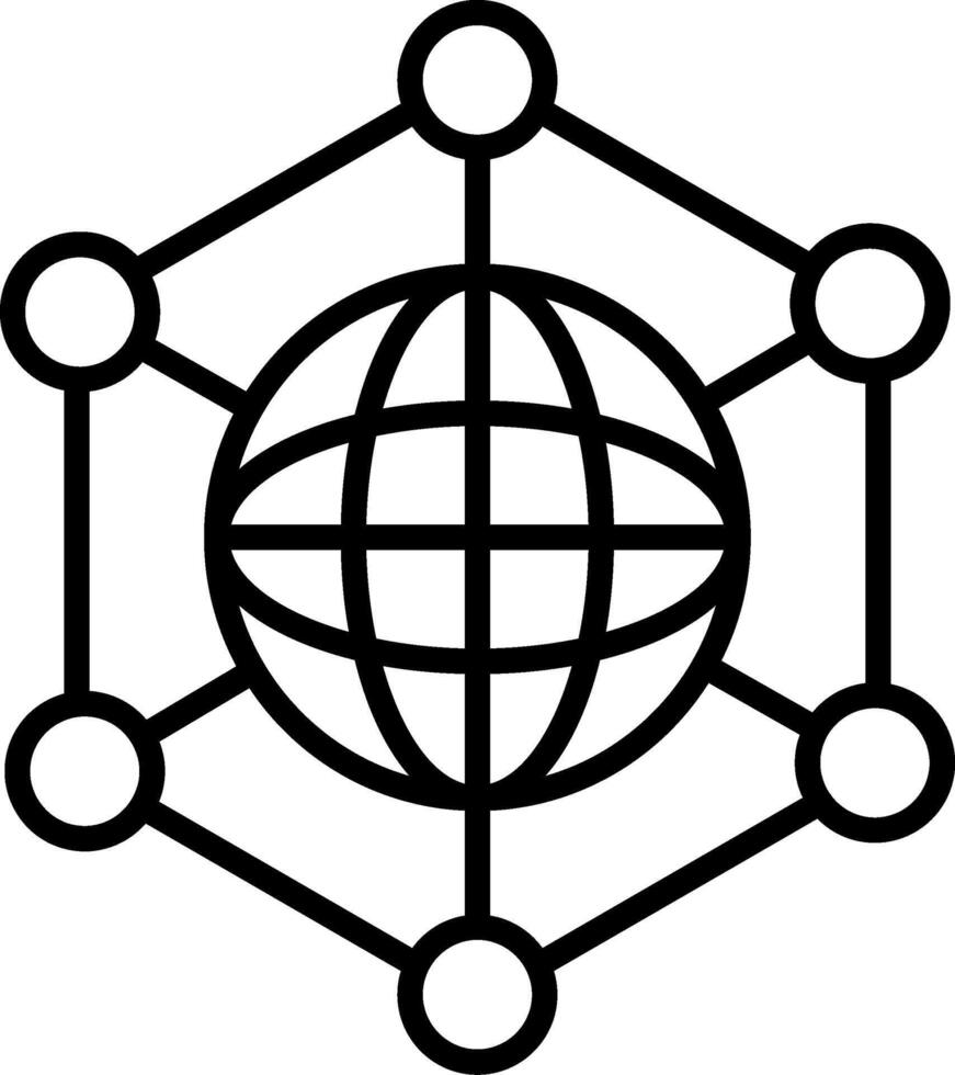 Networking Icon Design Symbol vector