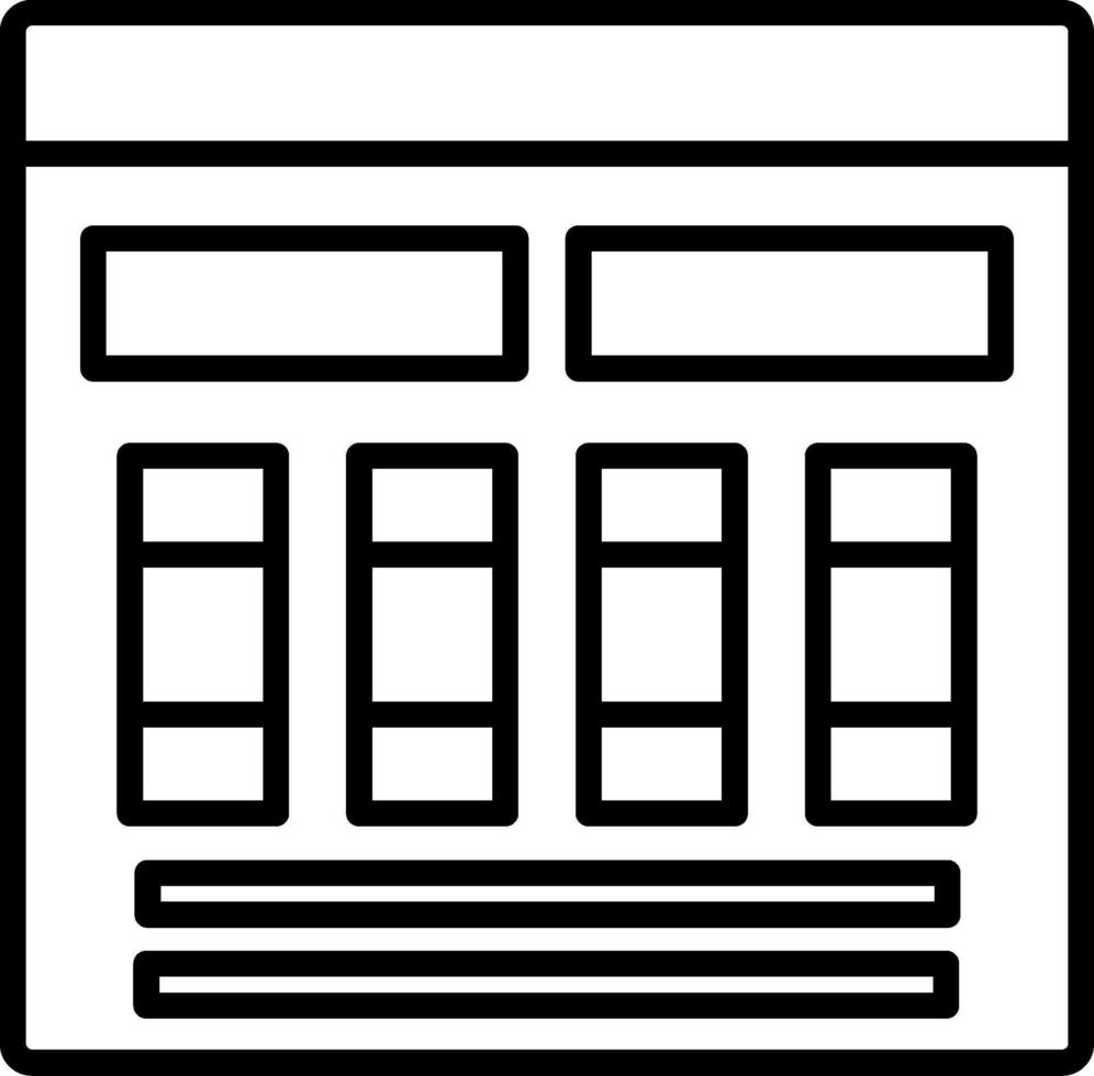 Mood Board Icon Design Symbol vector