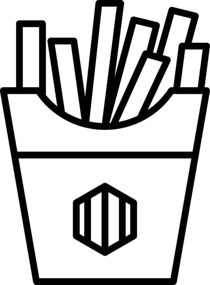 Fries Icon Design Symbol vector