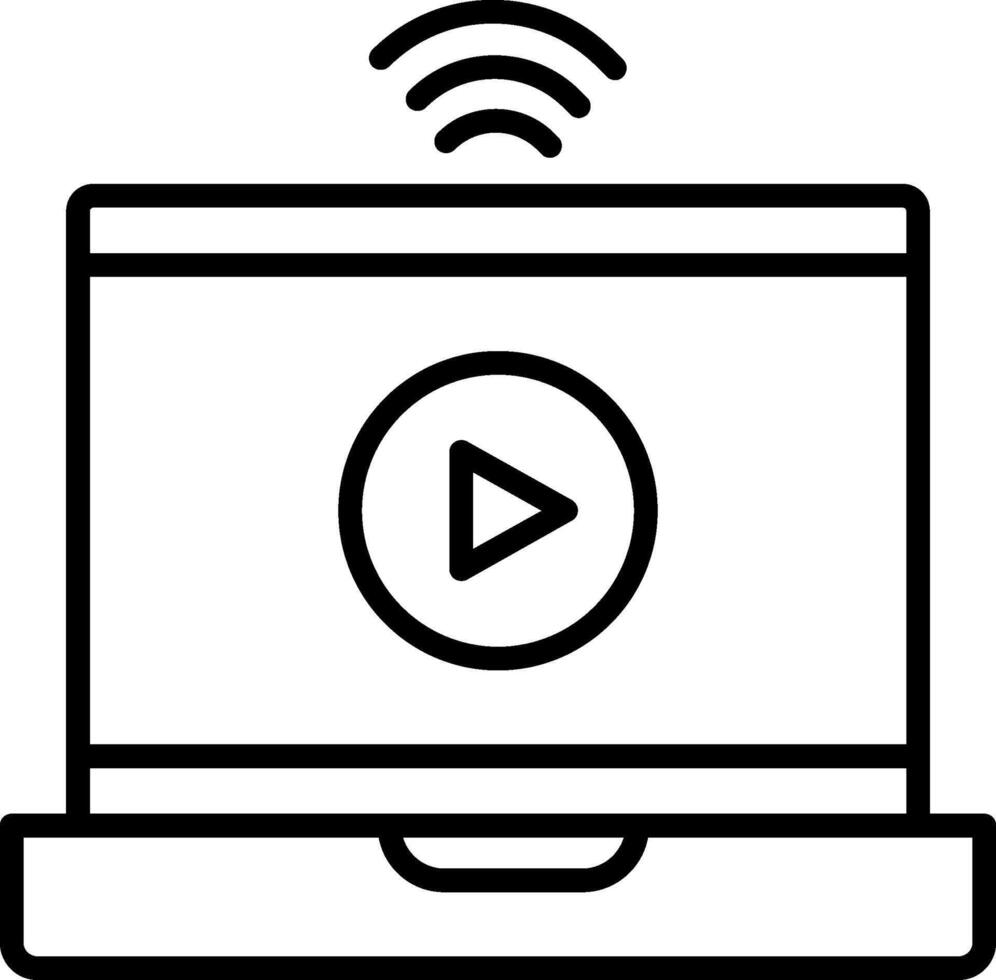 Online Streaming Icon Design Symbol vector