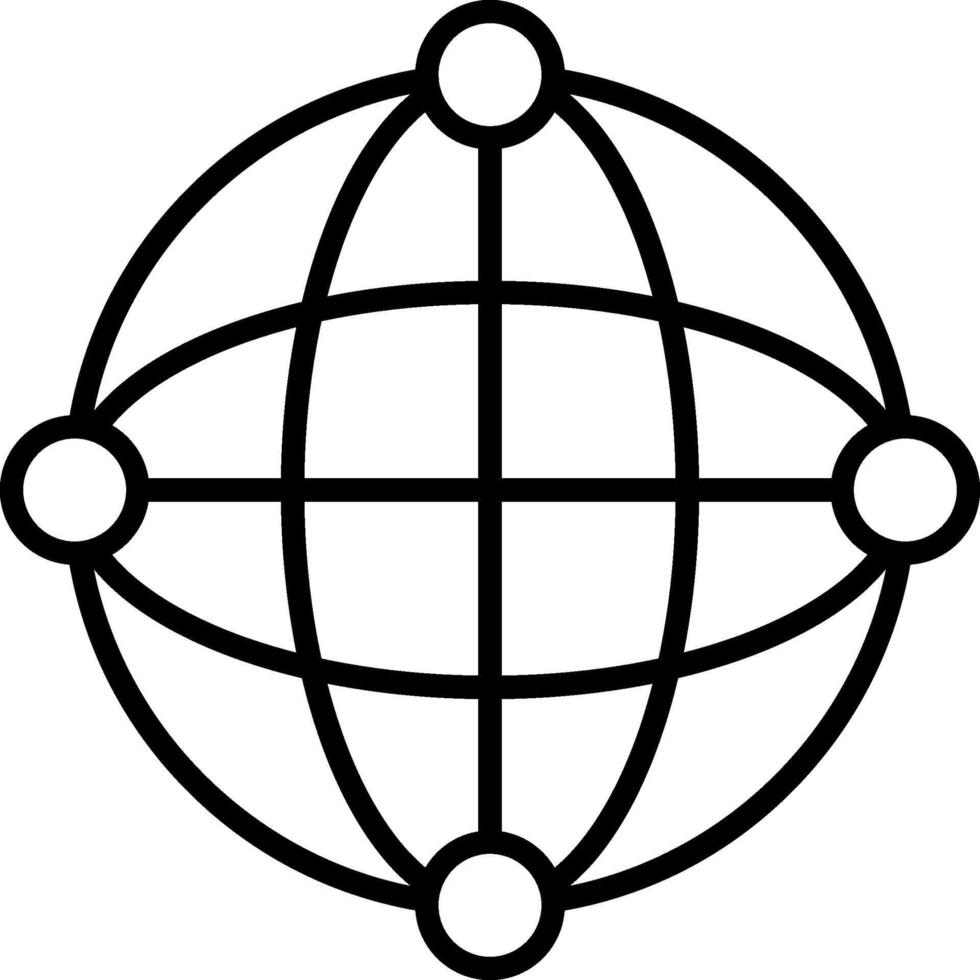 Network Icon Design Symbol vector