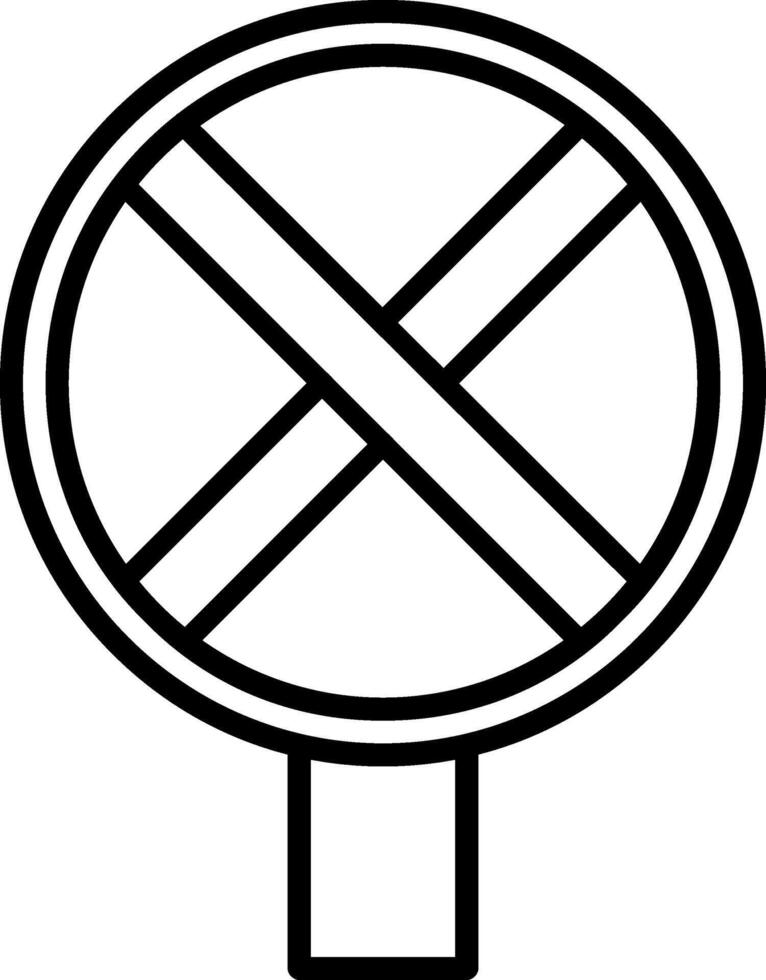 No Stopping Icon Design Symbol vector