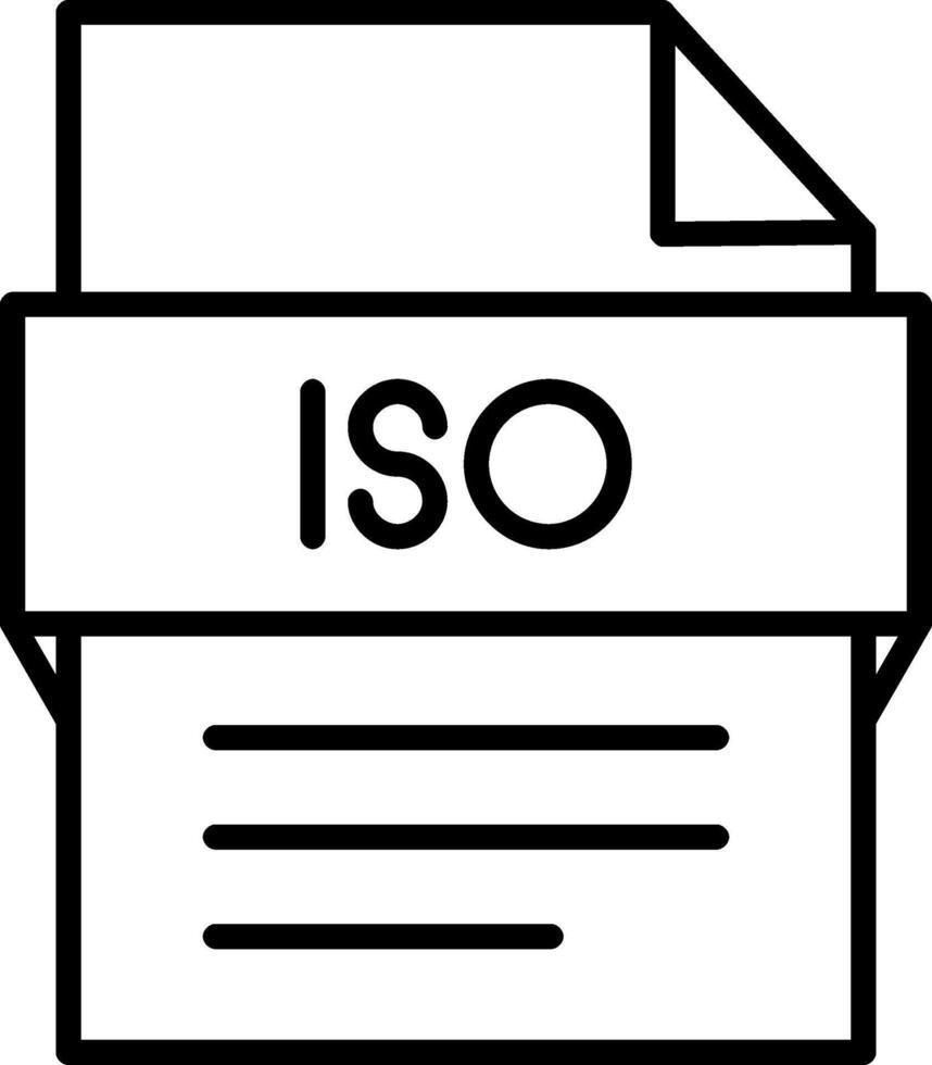 Iso File Icon Design Symbol vector