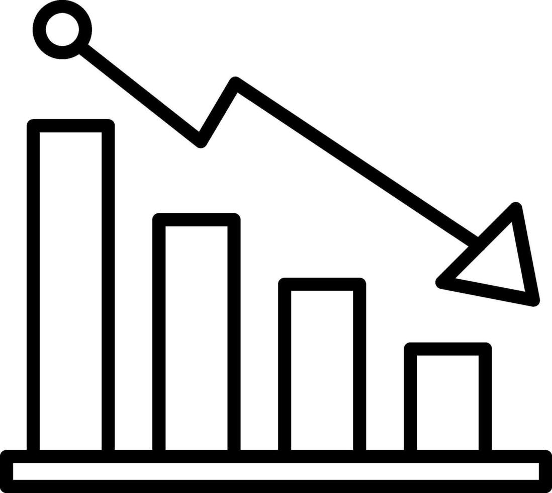 Depreciation Icon Design Symbol vector