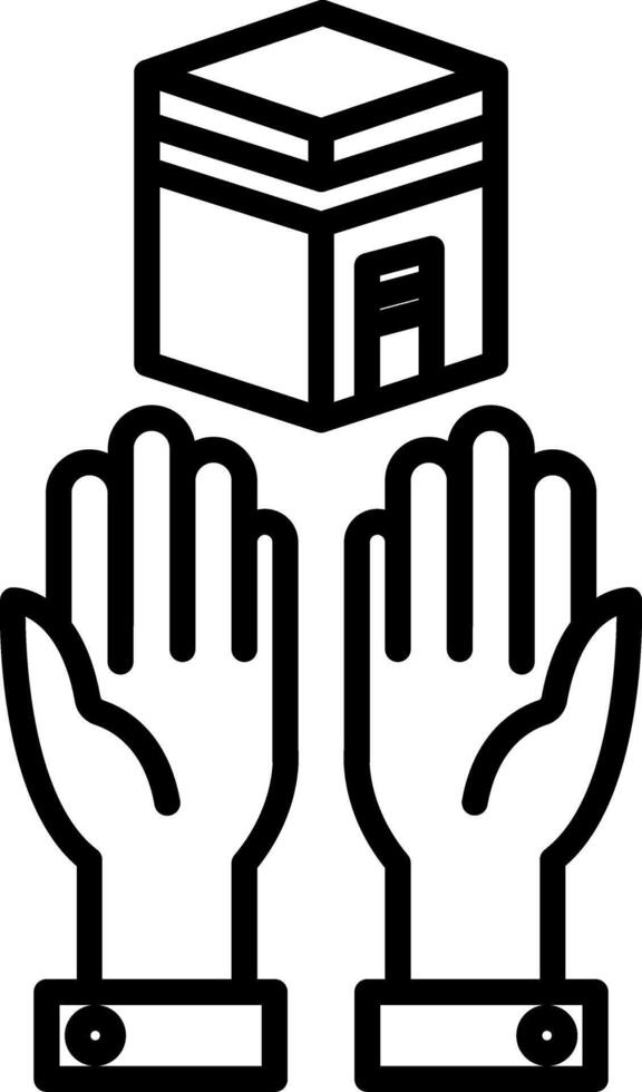 Prayer Icon Design Symbol vector