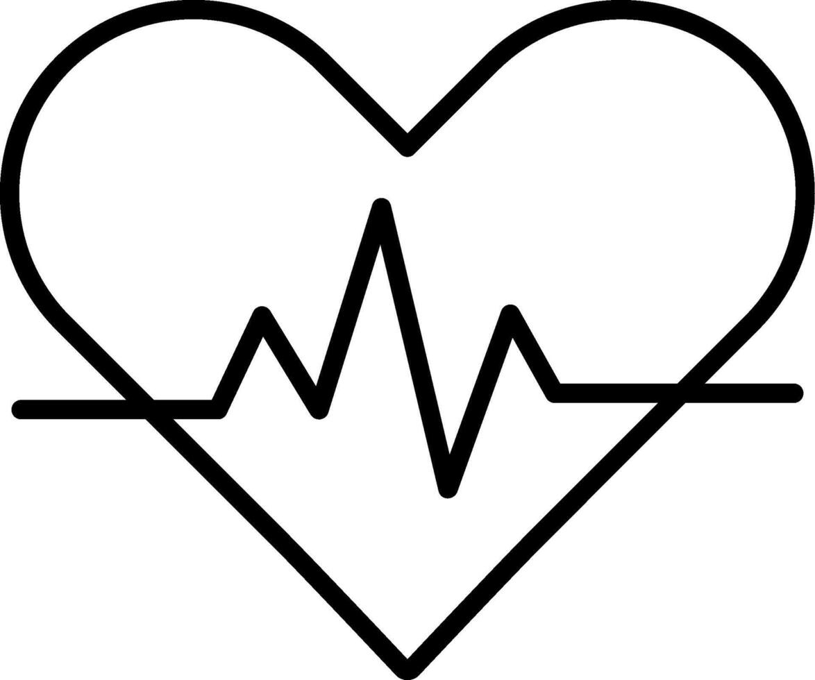 Heart Beating Icon Design Symbol vector