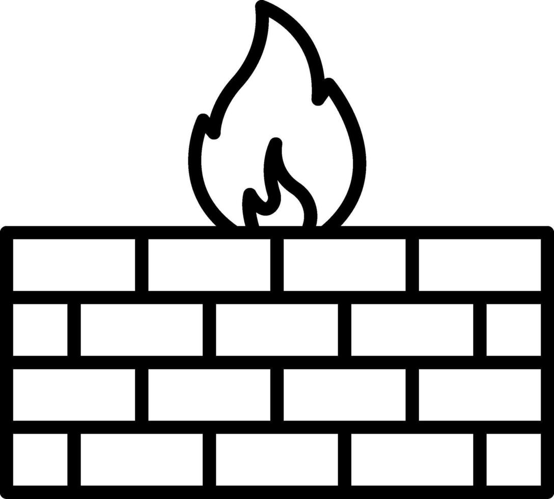 Firewall Icon Design Symbol vector