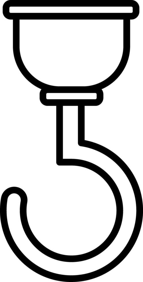 Hook Icon Design Symbol vector