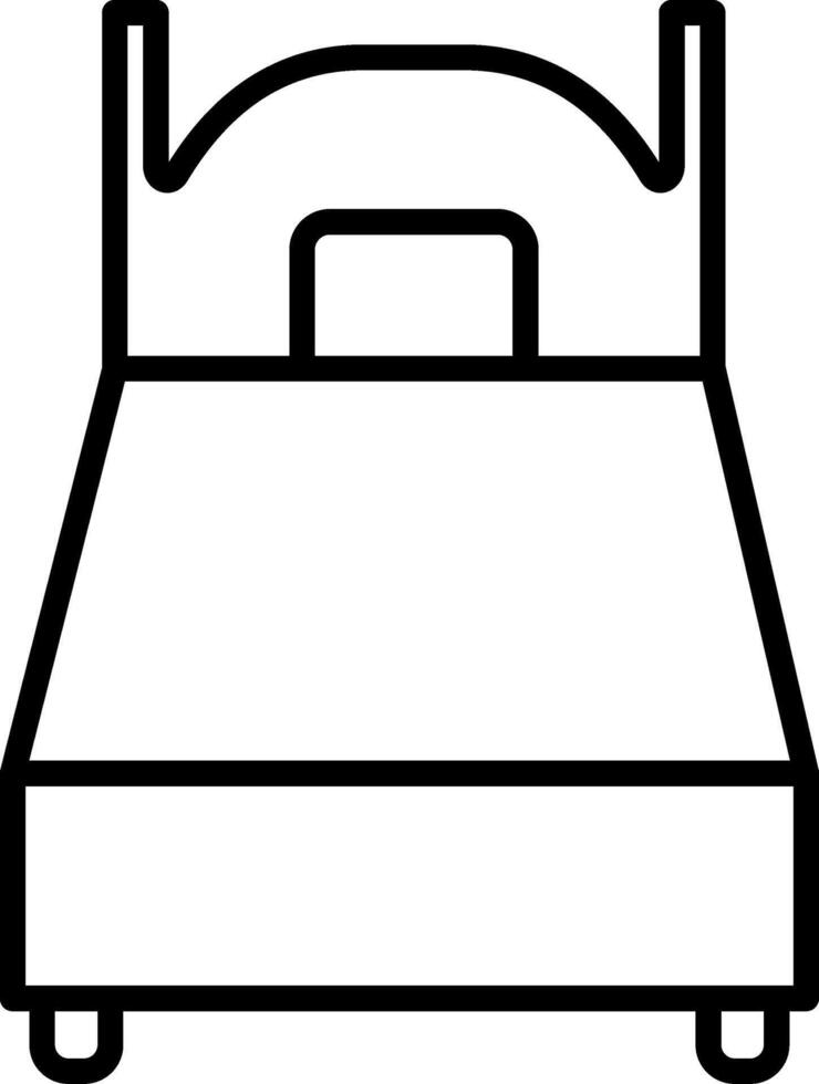 Single Bed Icon Design Symbol vector