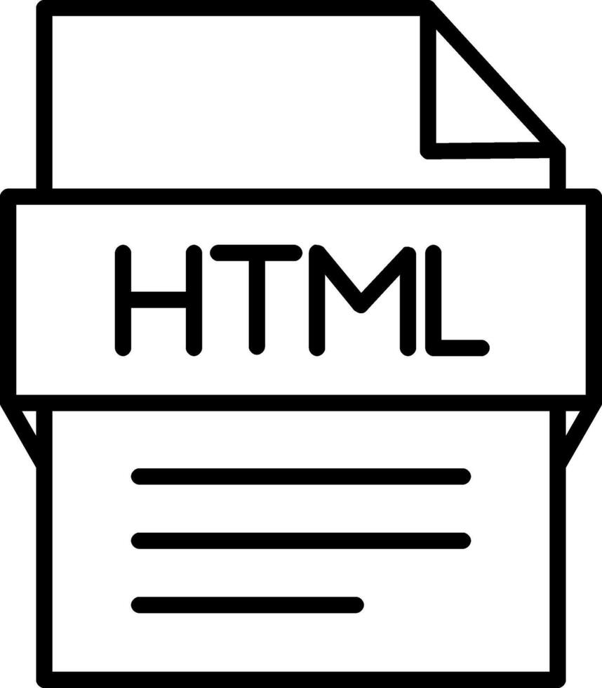 html File Icon Design Symbol 55730460 Vector Art at Vecteezy