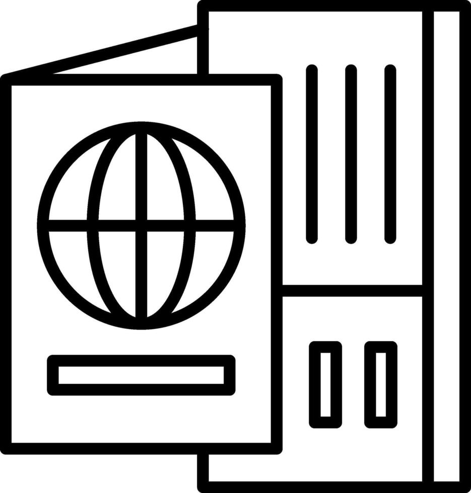 Passport Icon Design Symbol vector