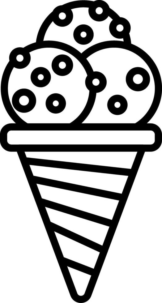 Ice Cream Cone Icon Design Symbol vector