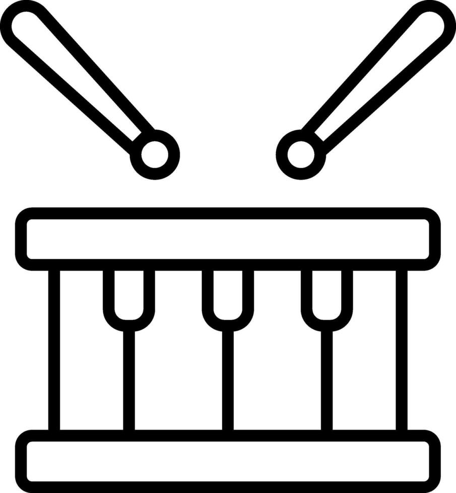Drum Icon Design Symbol vector