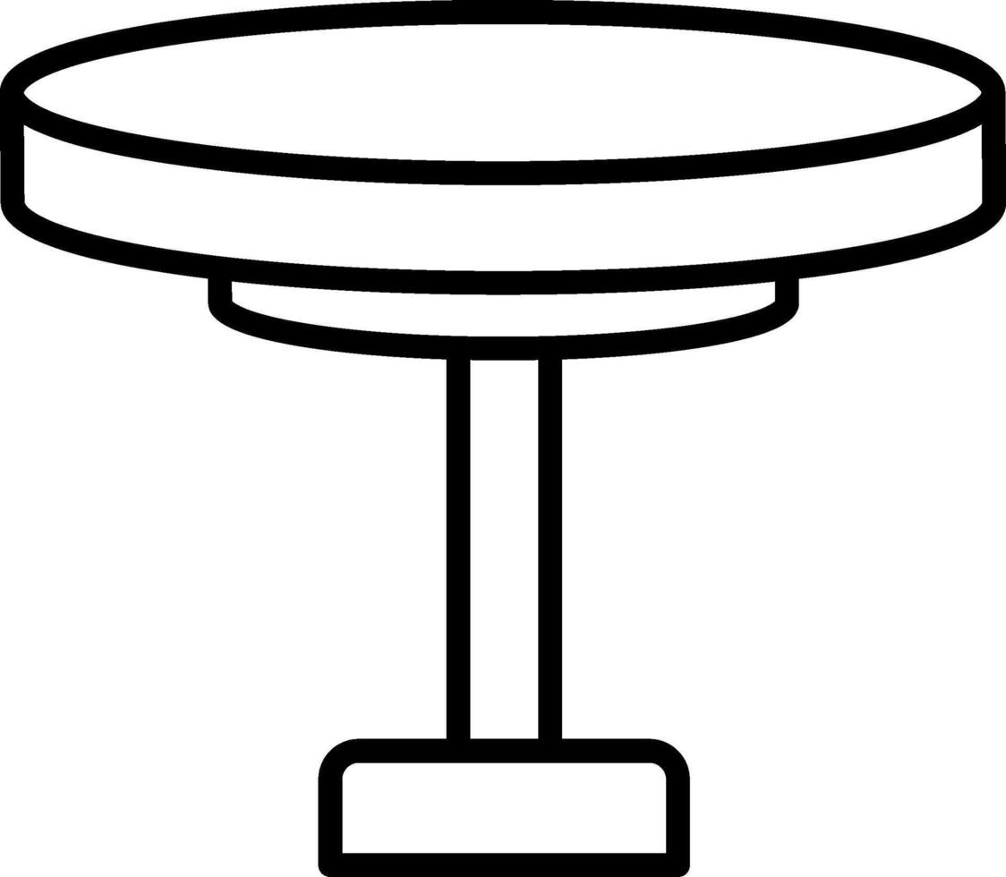 Round Table Icon Design Symbol vector