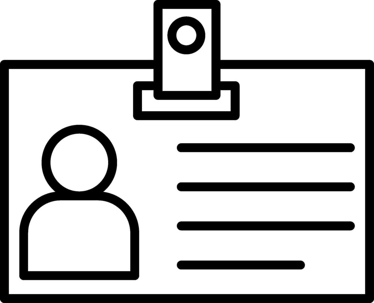 Identification Card Icon Design Symbol vector