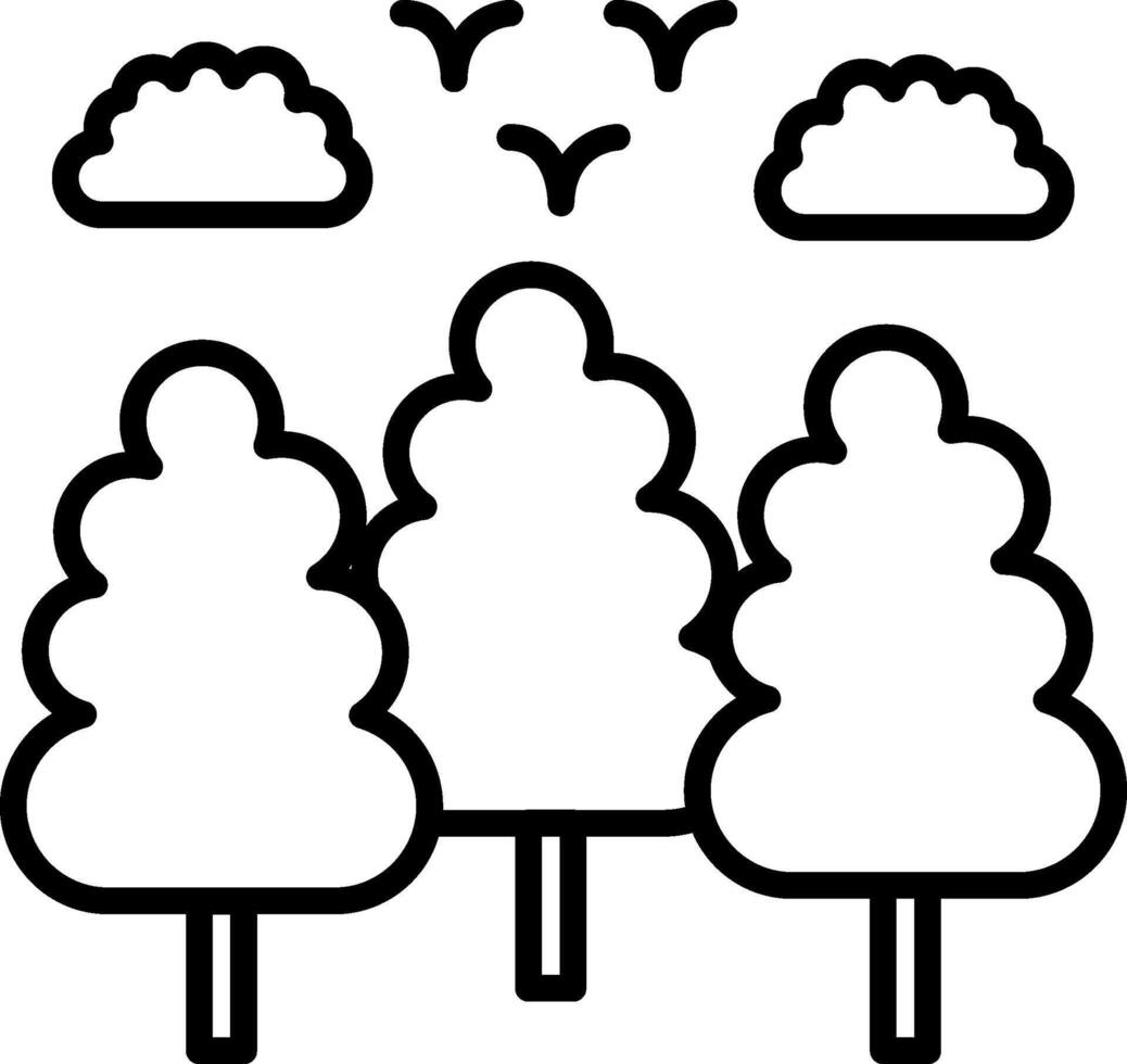 Forest Icon Design Symbol vector