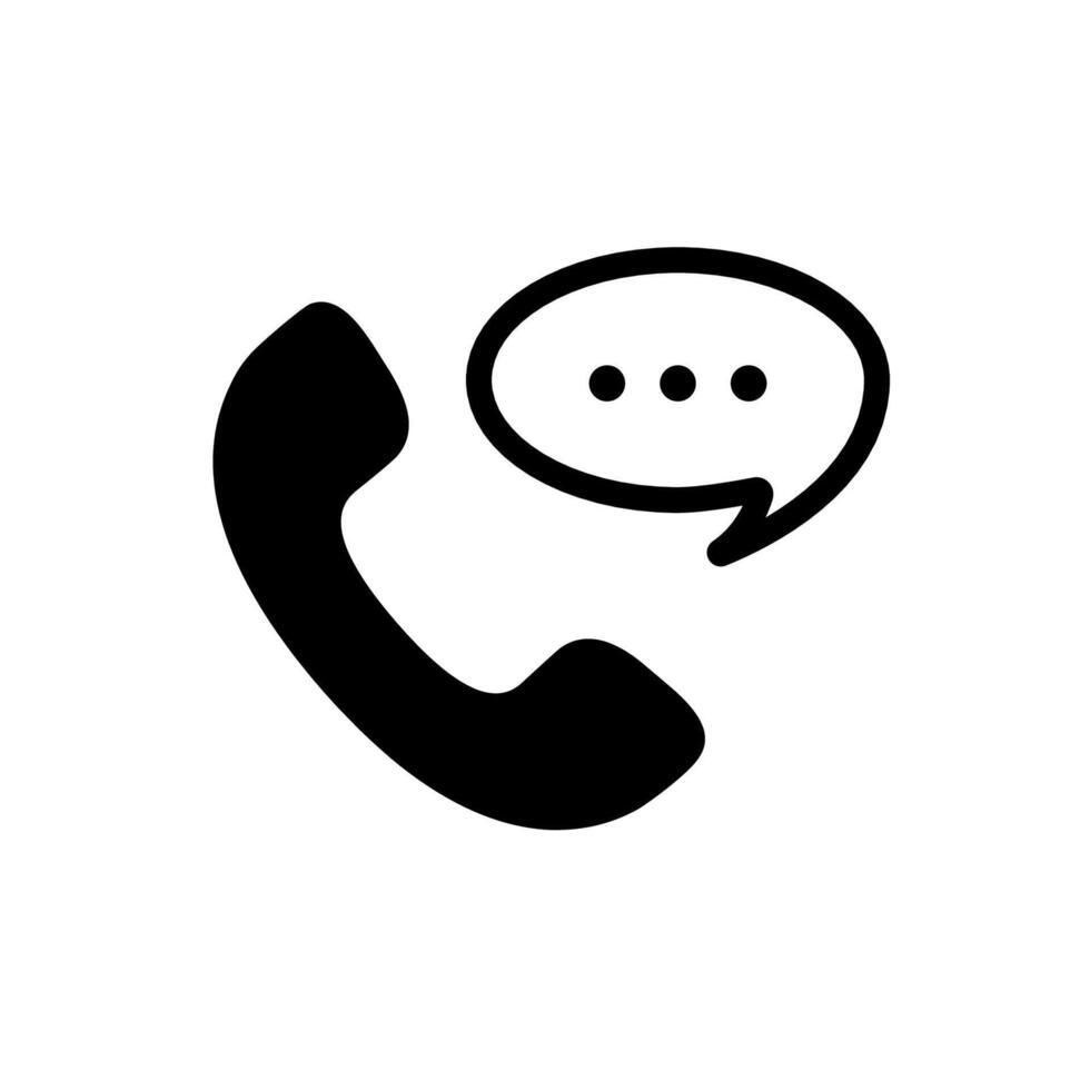 Phone icon. Talking symbol. Contact icon. Communication symbol vector