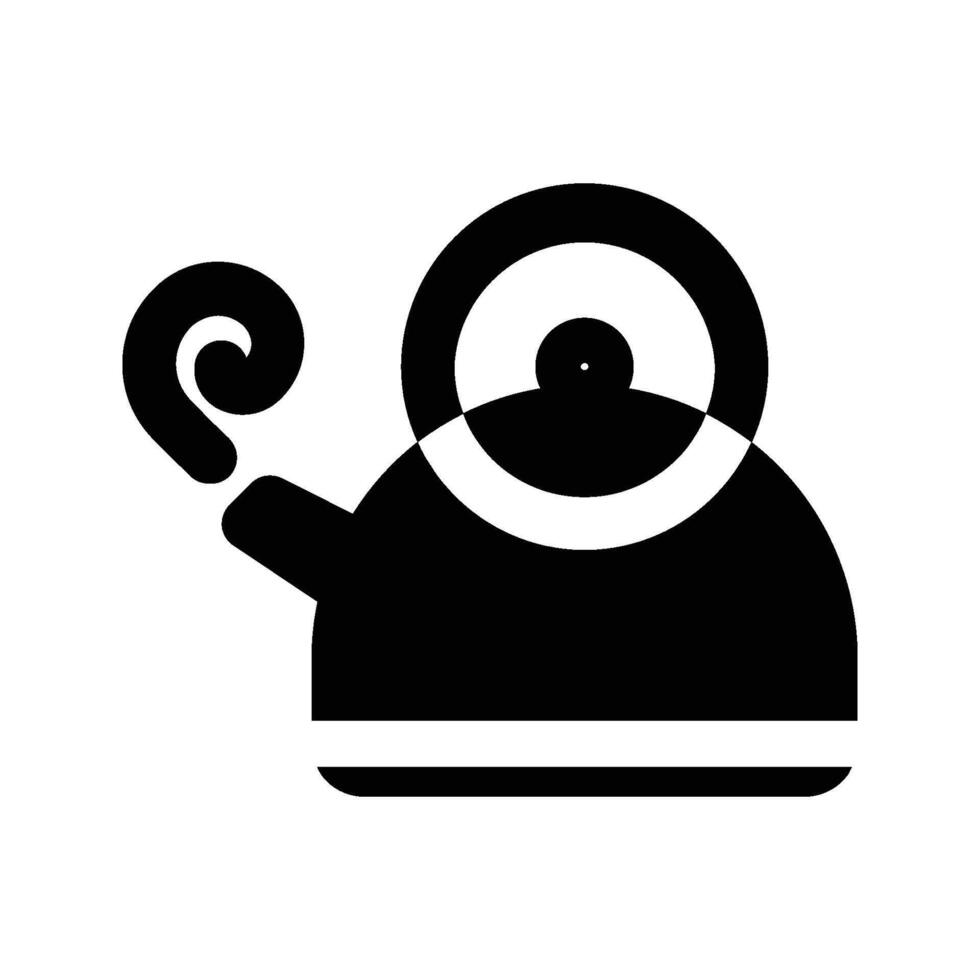 kettle icon , solid logo illustration, pictogram isolated on background vector