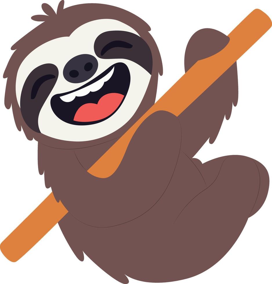 Sloth clipart image vector