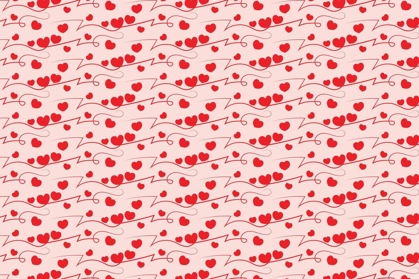 Valentine Heart Swirls for Pattern Lovers vector