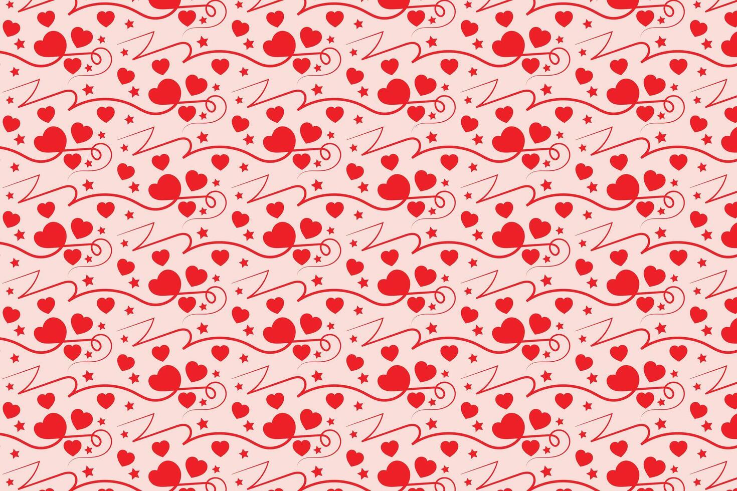 Heart Swirl seamless Patterns vector