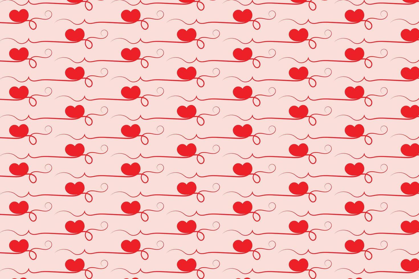 Pattern With Heart love swirls texture vector