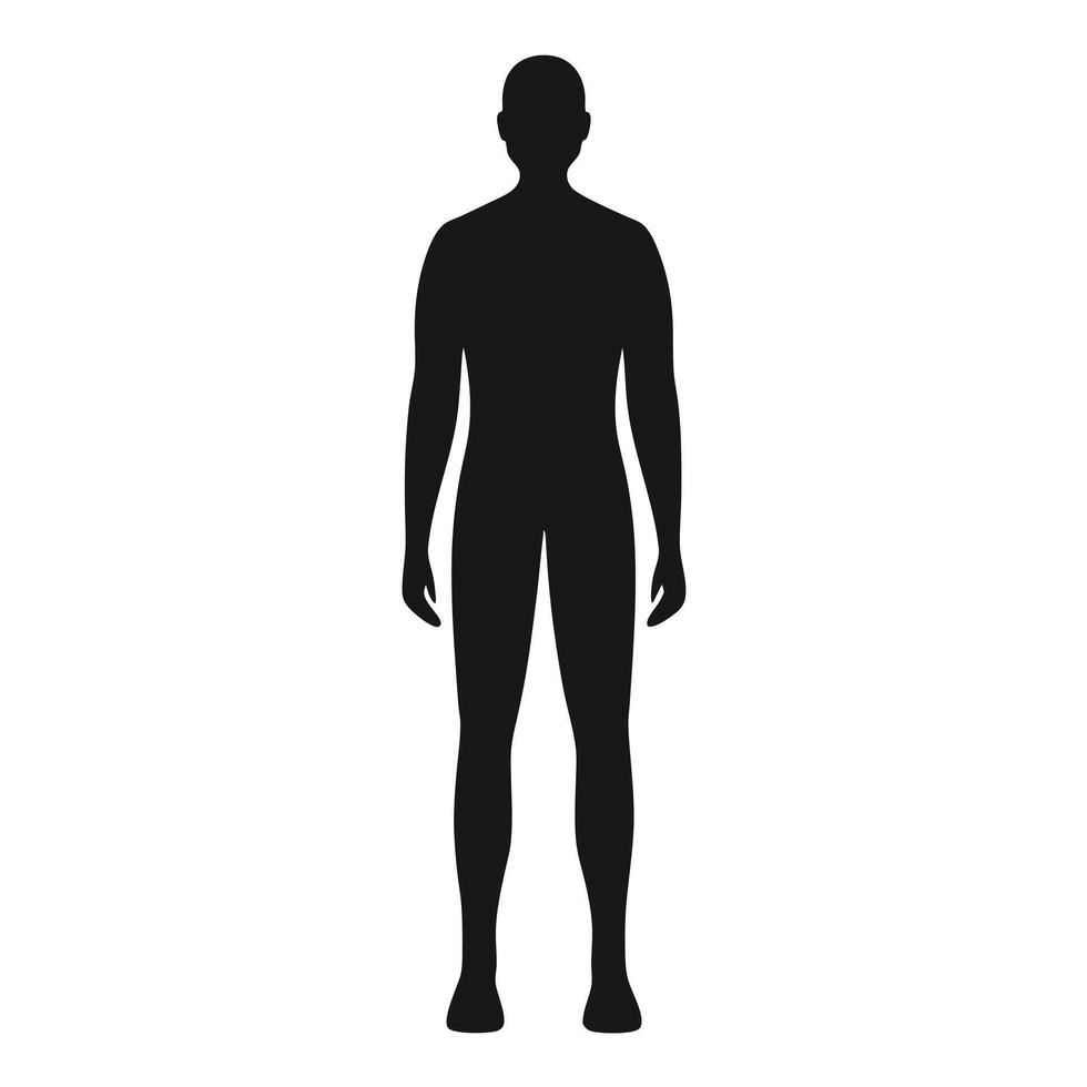 A silhouette of a man standing in front of a white background vector