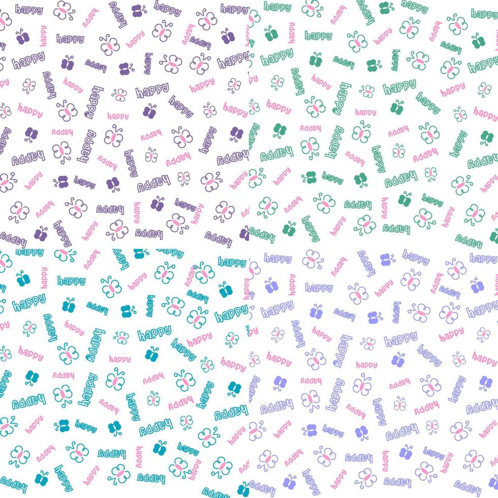 HAPPY BUTTERFLY GRAFITY vector
