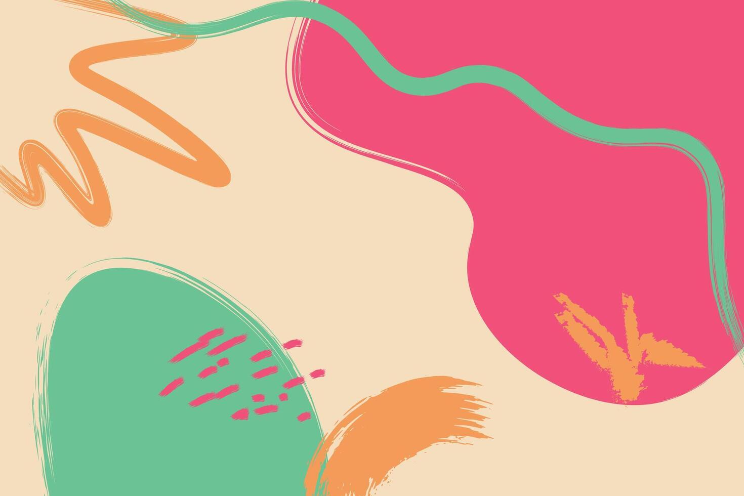 Simple hand drawn background vector