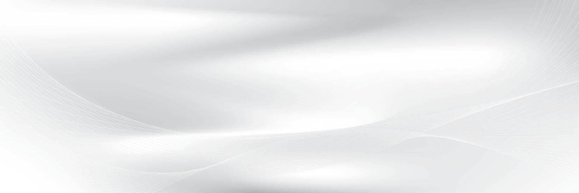 Abstract white and gray color, modern design stripes background with curve lines, wavy pattern. vector