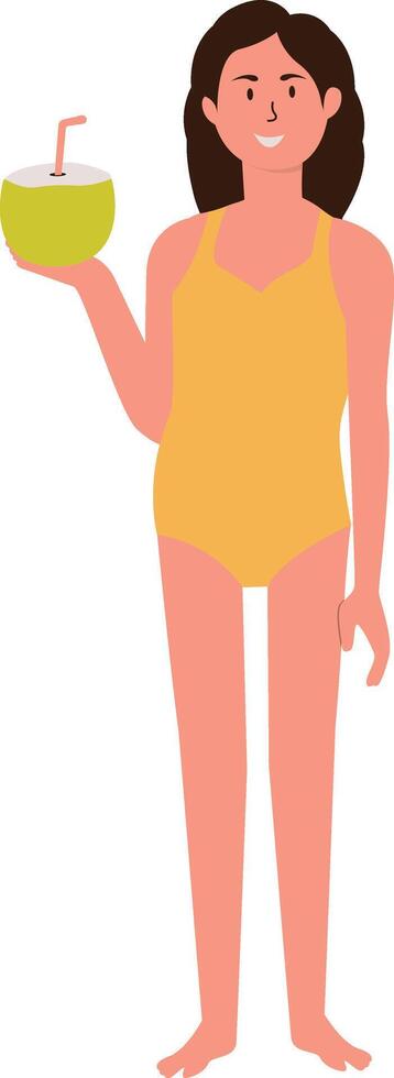 Illustration of People on Summer Beach vector