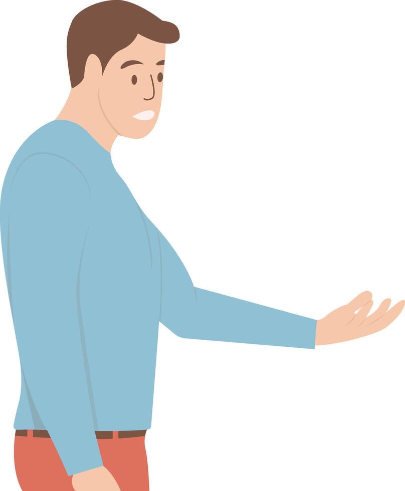 Excited People with Cartoon Design vector
