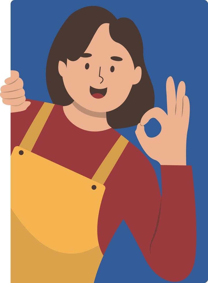 People Peeping with Minimalist Cartoon Design vector