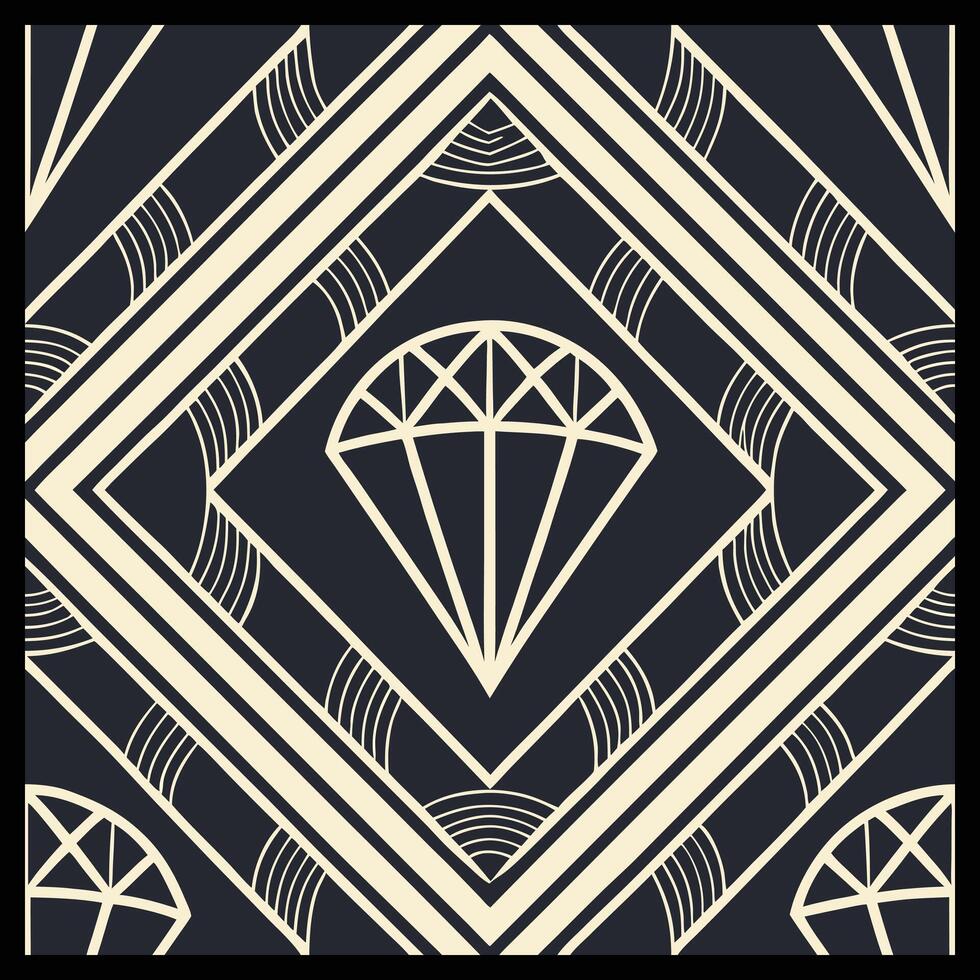 a black and white diamond pattern vector