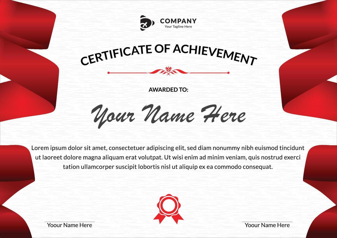 Certificate of appreciation template design for achievement, awards and diploma. vector
