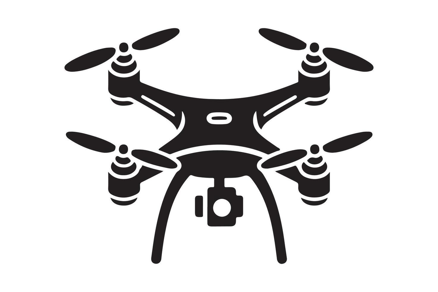 Stylish Drone Graphic Minimalist Design vector