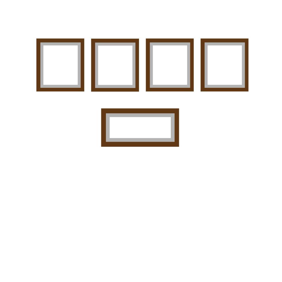 frames set on a white background vector