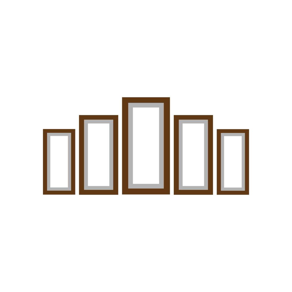 set of a frames on a white background vector