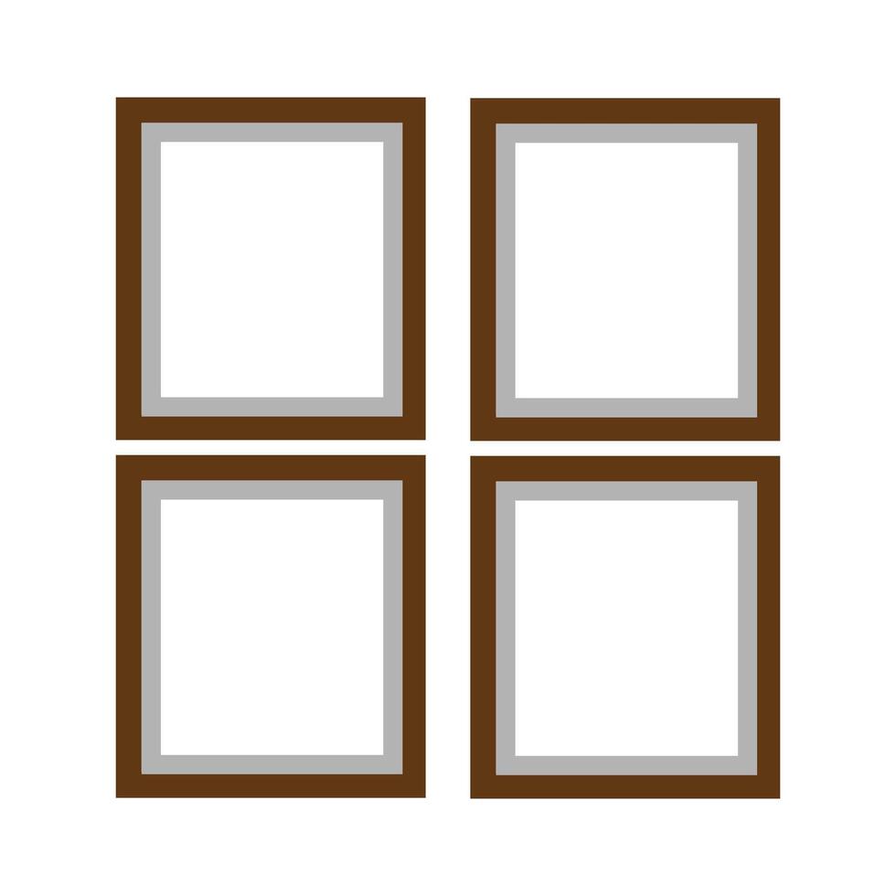 four square frames on a white background vector