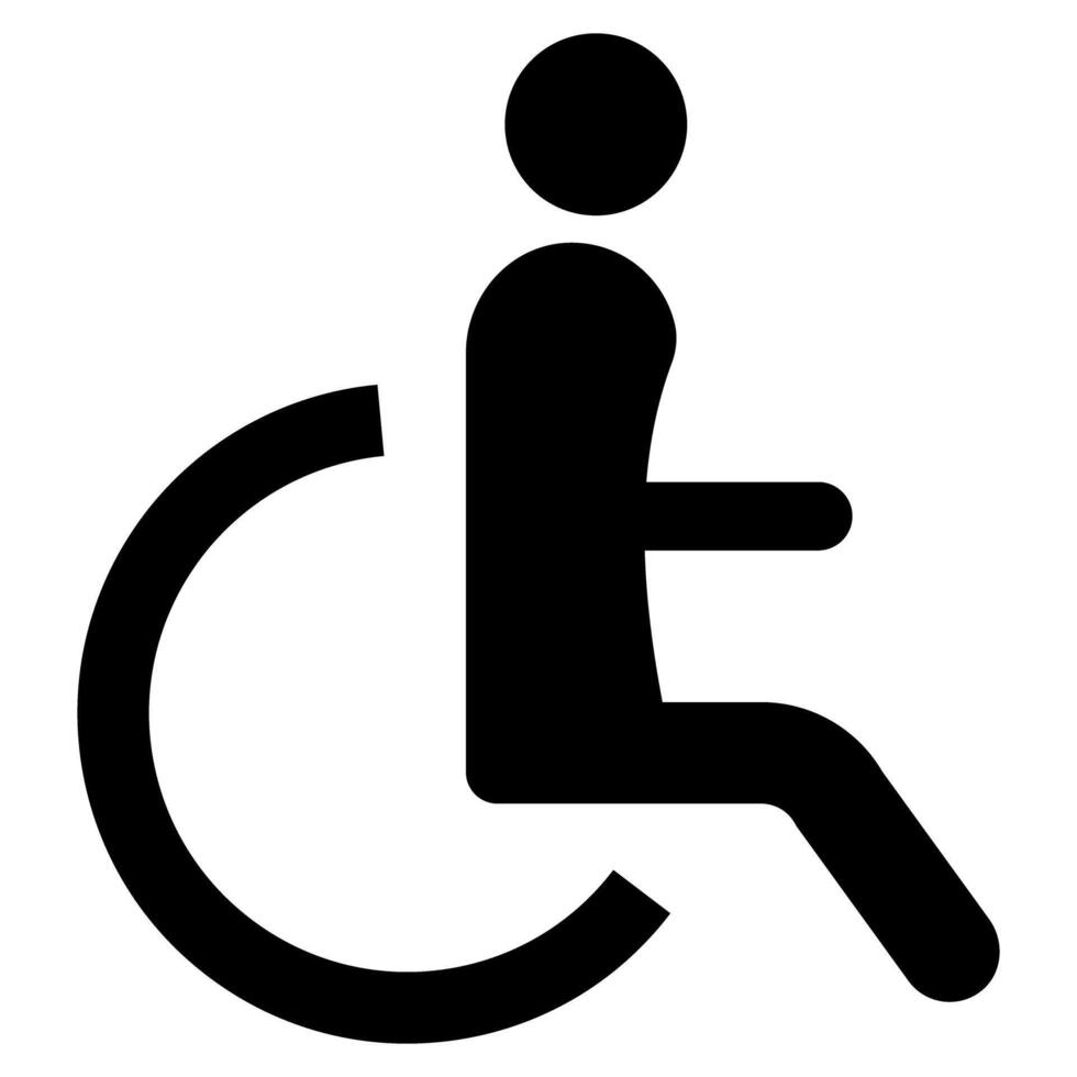 Disabled handicap icon vector