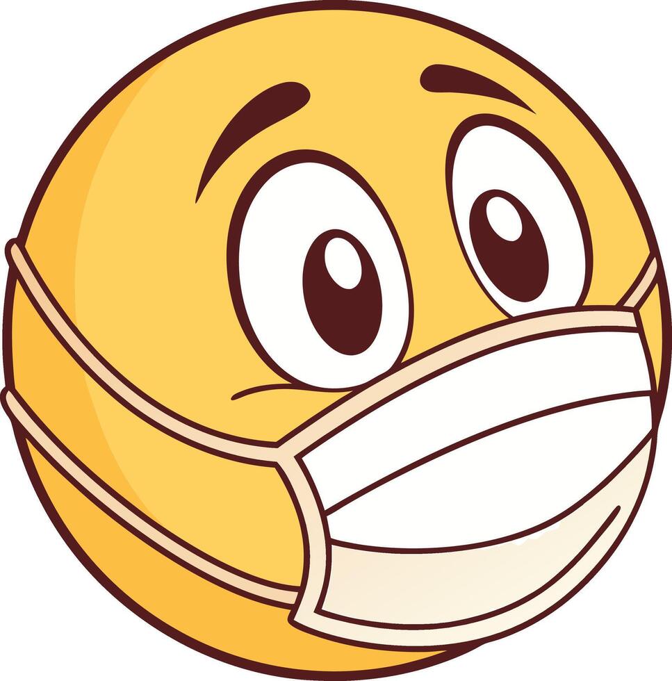 Masked Smiley design vector