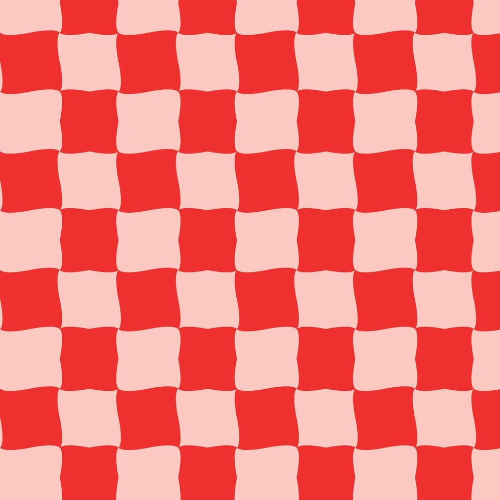 geometric pattern. Red and white background vector