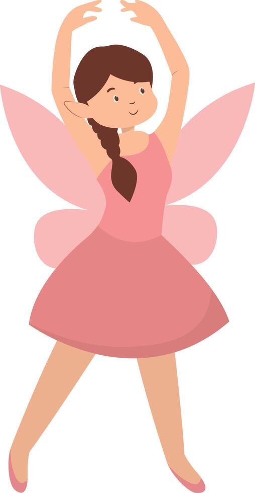 Pink Little Fairy vector