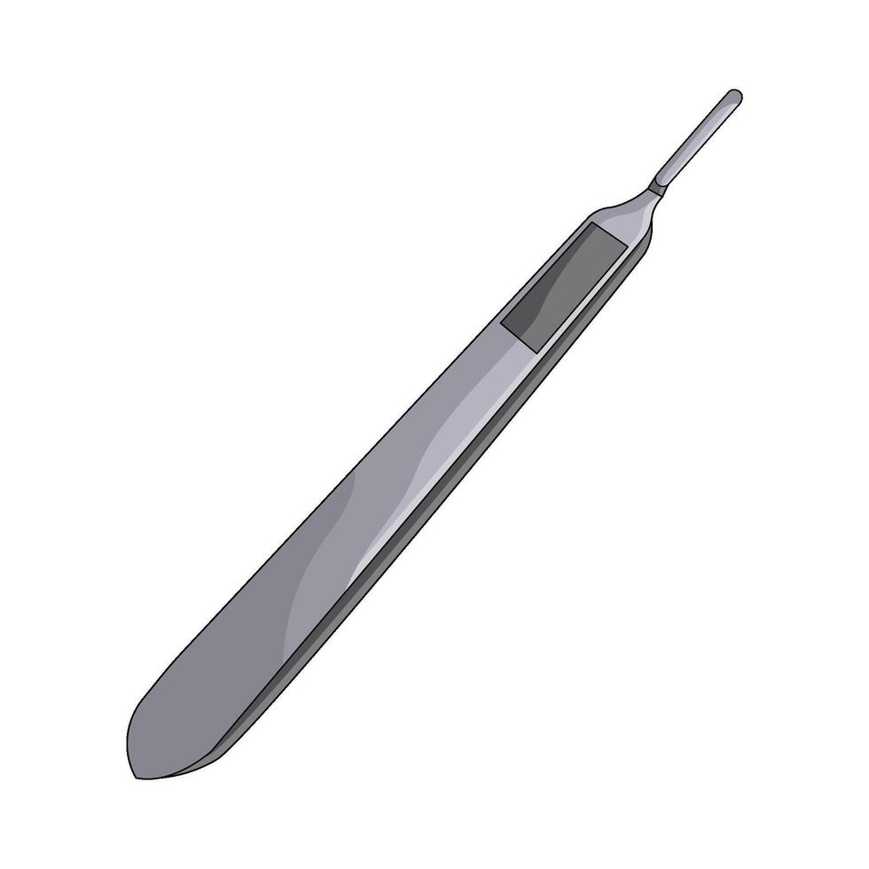 illustration of scalpel handle vector