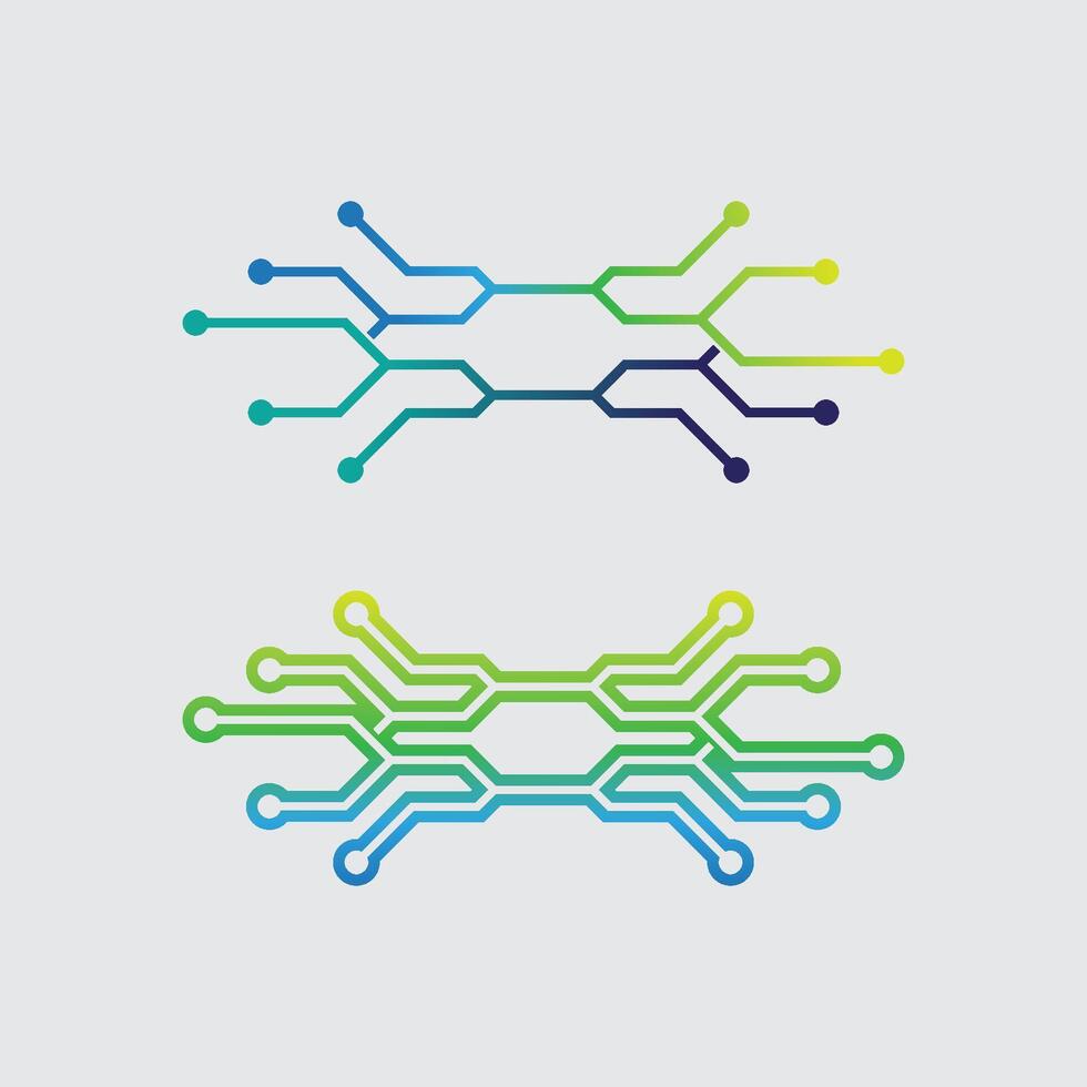 Tech gear logo design template Technology Logo Template vector