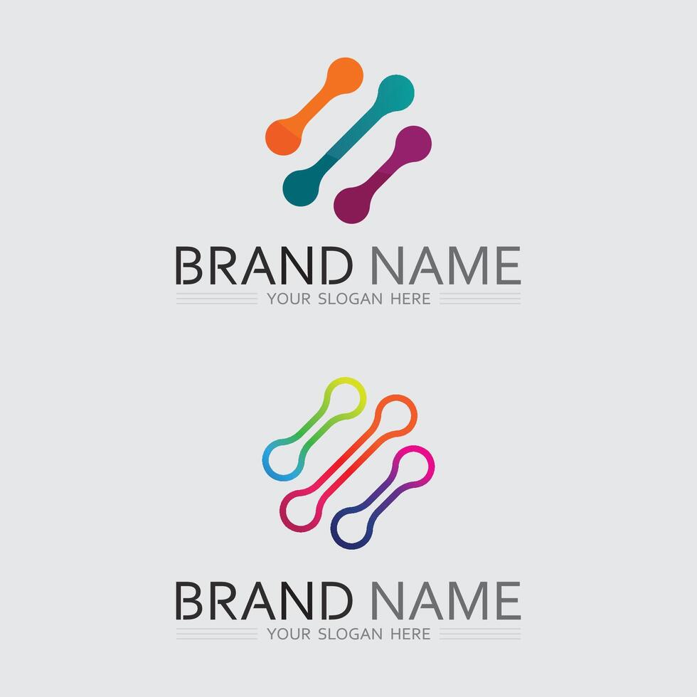 Tech gear logo design template. Technology Logo Template Design bulb vector
