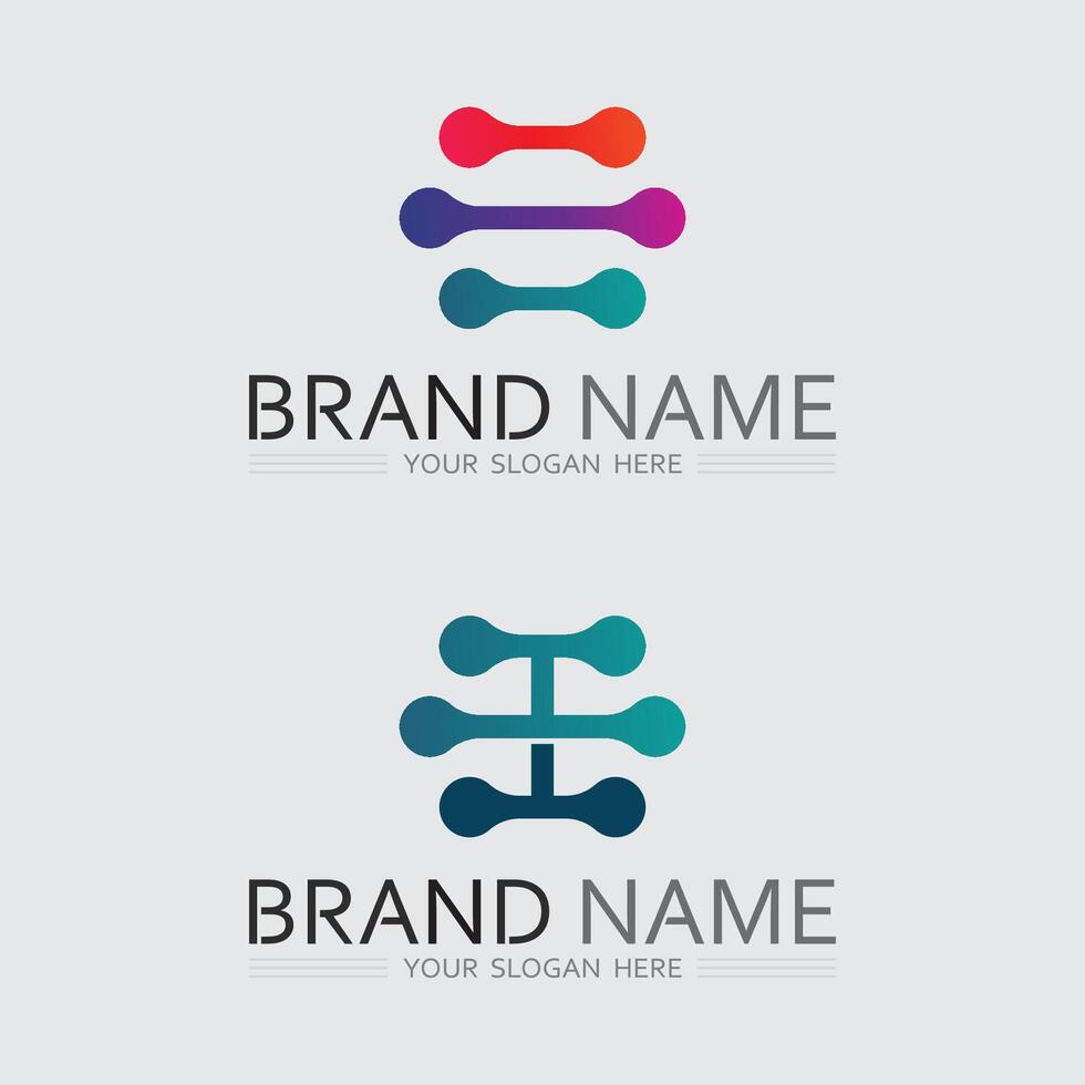 Tech gear logo design template. Technology Logo Template Design , Emblem, Design Concept vector