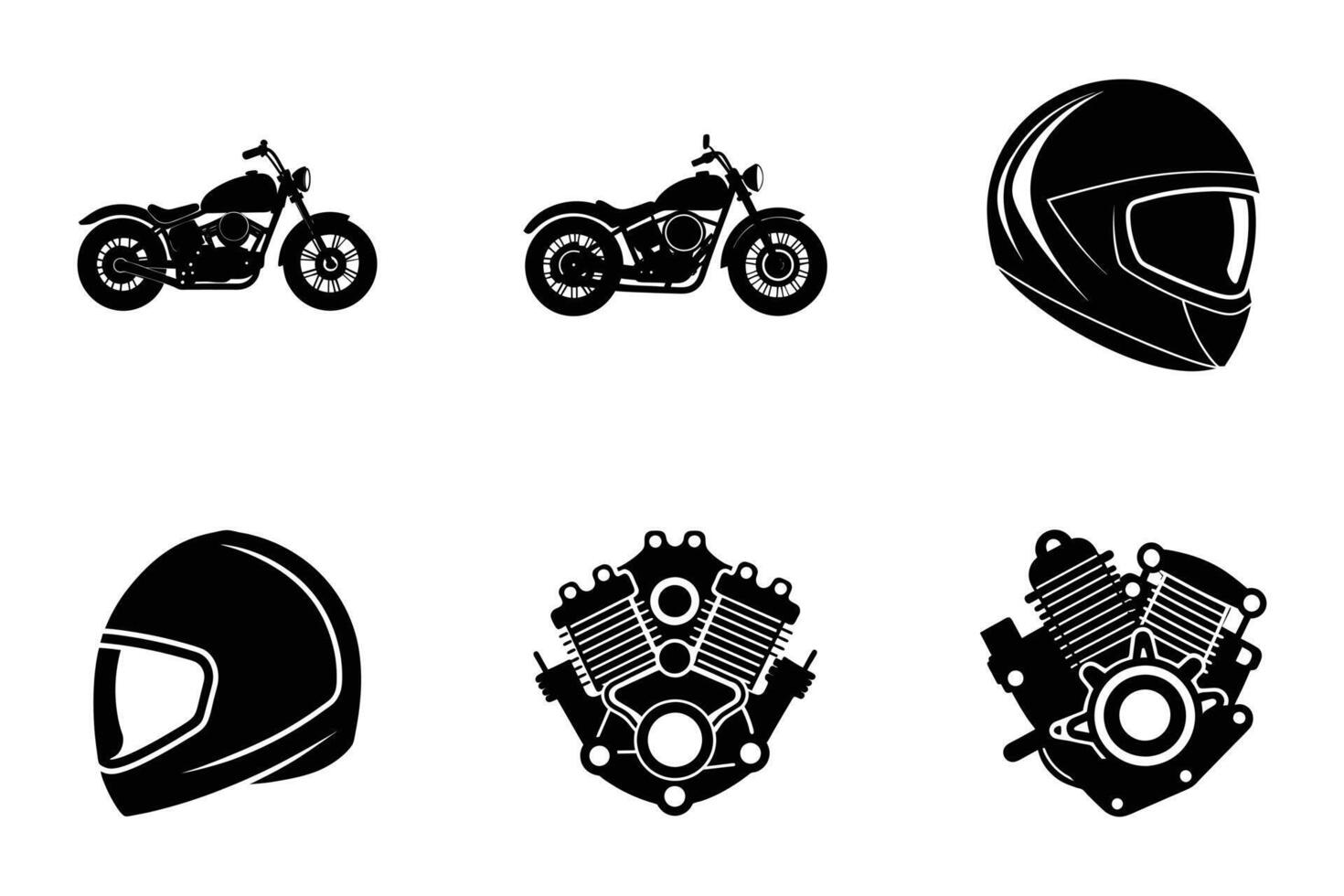 Stylish motorcycle silhouette for modern and classic designs vector